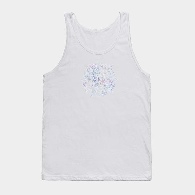 Iridescent Rainbow Pretty Mandala Tank Top by NatureMagick